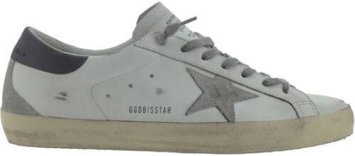 Golden Goose Witte Leren Sneakers met Zijlogo White