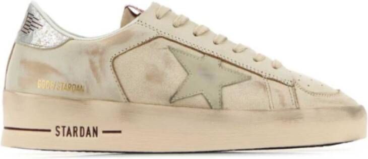 Golden Goose Beige Stardan Sneakers met Sterapplicatie