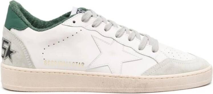 Golden Goose Bio Bases Sneakers met Suède Neus en Leren Hak White Heren