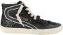 Golden Goose Blauwe en Roze Suede Mid Star Sneakers - Thumbnail 1