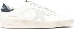 Golden Goose Blauwe Leren Sneakers met Ster Patch White