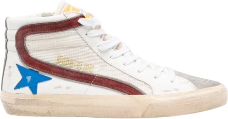Golden Goose Blauwe Ster Leren Slide Sneakers