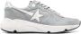 Golden Goose Blauwe Veterschoenen met Logopatch - Thumbnail 1