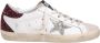 Golden Goose Bordeaux Wit Leer Suède Sneakers White Dames - Thumbnail 7