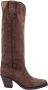 Golden Goose Bruin Leren Puntige Enkellaarzen Vintage Brown Dames - Thumbnail 1