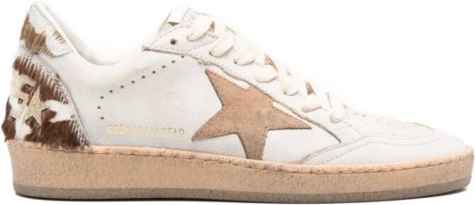 Golden Goose Bruin Zijde Nylon Sneakers