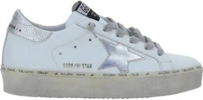Golden Goose Contrasting Lace-Up Hi Star Sneakers