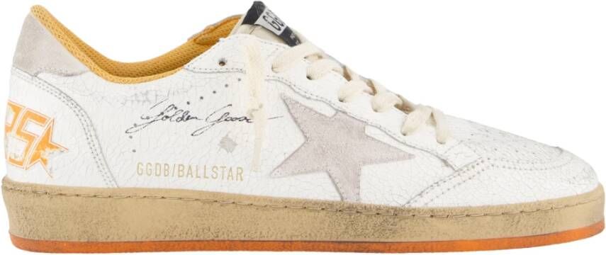 Golden Goose Crack Ball Star Sneakers White Heren