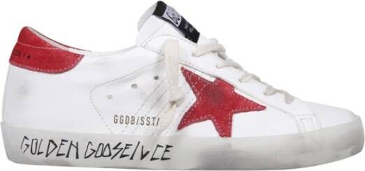 Golden Goose Sneakers met verouderd effect en logo White Dames