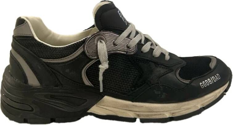 Golden Goose Dad-star Manden Zwart Zilver Veterschoenen
