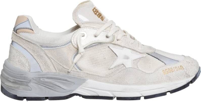 Golden Goose Witte Mesh Sneakers met Zijdelingse Ster Applicatie White