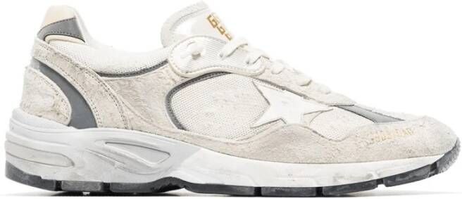 Golden Goose Witte Mesh Sneakers met Zijdelingse Ster Applicatie White