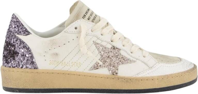 Golden Goose Dames Ballstar Sneaker Wit Glitter White Dames