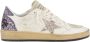 Golden Goose Glitter Sneakers met Gebarsten Leren Neus White Dames - Thumbnail 14
