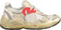 Golden Goose Low-Top Sneakers Vintage-Finish Golden Leather Sneakers in groen - Thumbnail 3