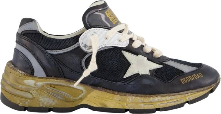Golden Goose Low-Top Sneakers Black Running Dad Sneakers in zwart