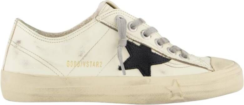 Golden Goose Dames V-Star 2 Sneaker Wit Zwart Beige Dames