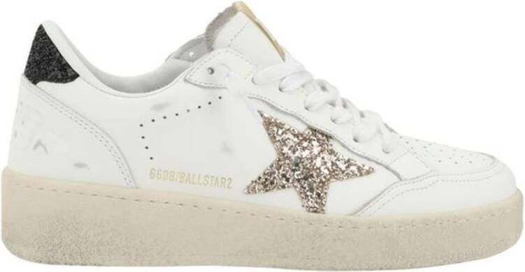 Golden Goose Witte Veterschoenen met Gevulkaniseerde Zool Multicolor Dames