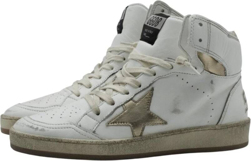 Golden Goose Gebruikte Look High Top Sneaker White Dames