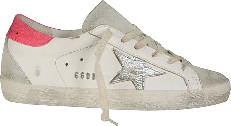 Golden Goose Gelamineerde leren hiel en spoor White Dames