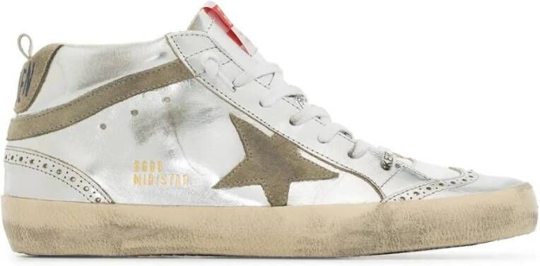 Golden Goose Gelamineerde Leren Hoge Sneakers