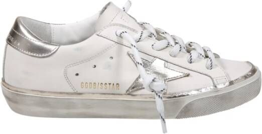 Golden Goose Gelamineerde Leren Ster Glitter Sneakers
