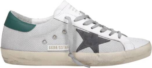 Golden Goose Gestempelde Lederen Sneakers met Stervormige Hak