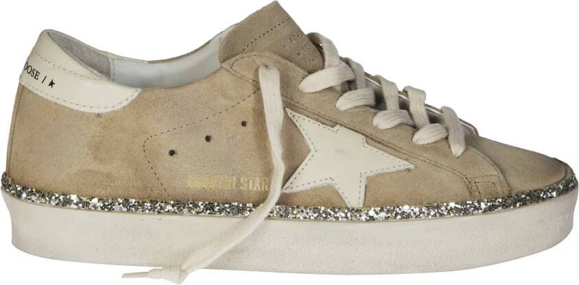 Golden Goose Glitter Edge Suede Hi Star Sneakers