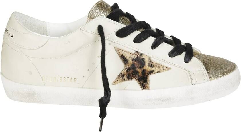 Golden Goose Glitter Leren Superstar Sneakers