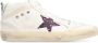 Golden Goose Low-Top Sneakers White Mid Star Sneakers in wit - Thumbnail 1