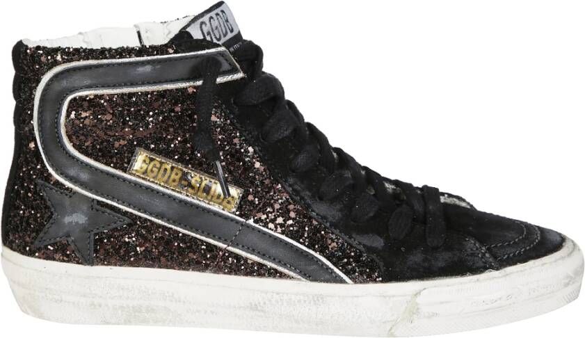 Golden Goose Glitter Suède Slide Sandalen