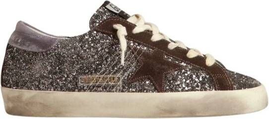 Golden Goose Glitter Super-star Sneakers Light Antrhacite