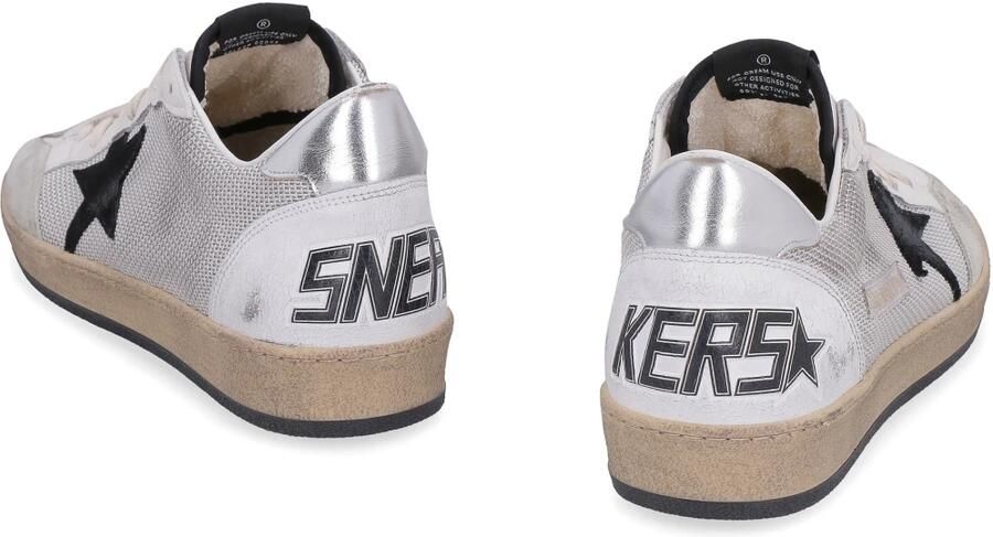 Golden Goose Grijze Sneakers met Net Bovenwerk en Gelamineerde Hak Gray Heren - Foto 4