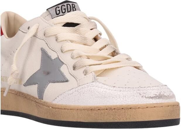 Golden Goose Iconische ster leren sneakers met suède Beige Heren - Foto 5