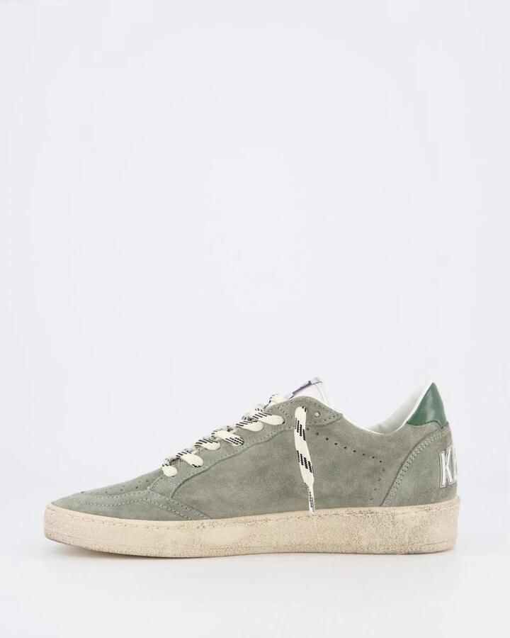 Golden Goose Groene Suede Ballstar Sneakers