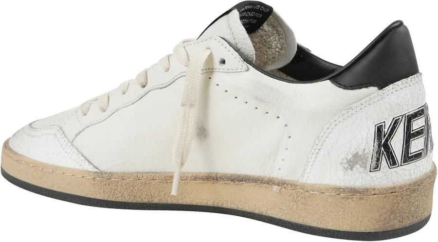 Golden Goose Leren sneakers met gekraakte neus en spoor White Heren