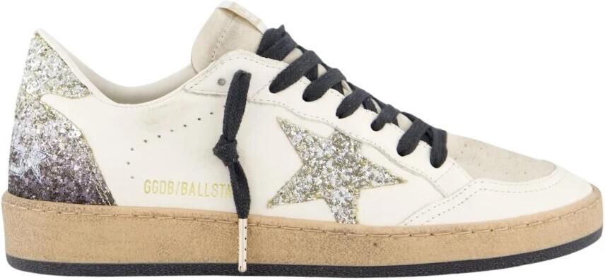 Golden Goose Glitter Ball Star Sneaker Wit - Foto 2