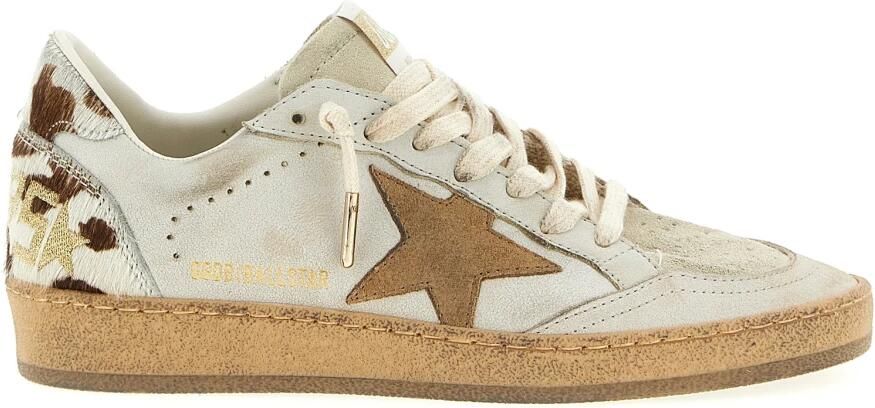 Golden Goose Leren Ballstar Sneakers met Bedrukte Hiel