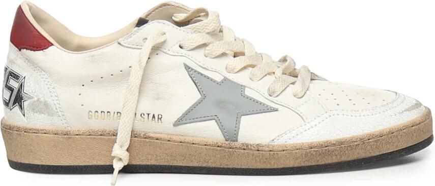 Golden Goose Iconische ster leren sneakers met suède Beige Heren - Foto 8