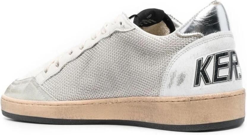 Golden Goose Grijze Sneakers met Net Bovenwerk en Gelamineerde Hak Gray Heren - Foto 5