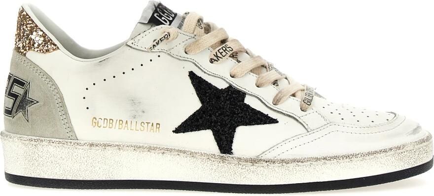Golden Goose White Glitter Calf Ballstar Sneakers Multicolor Dames - Foto 3