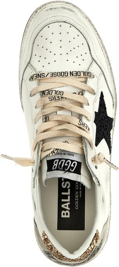 Golden Goose White Glitter Calf Ballstar Sneakers Multicolor Dames - Foto 2
