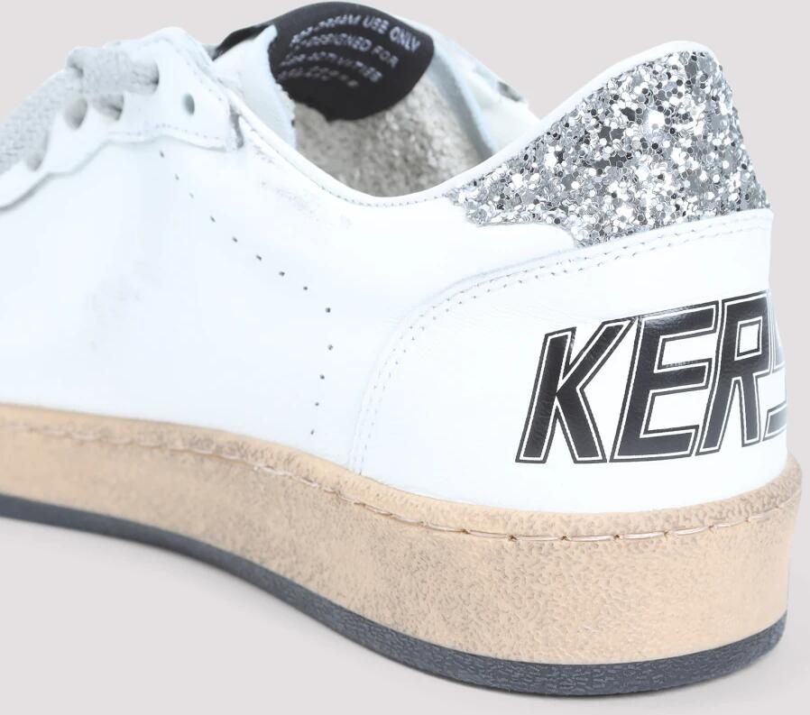 Golden Goose Witte Ballstar Sneakers met Glitter Ster en Hak White Dames - Foto 3