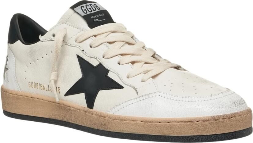 Golden Goose Leren sneakers met gekraakte neus en spoor White Heren - Foto 10