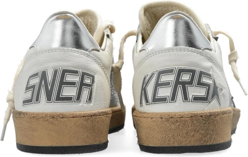 Golden Goose Glitter Leren Sneakers Wit Zilver Gray Dames - Foto 2