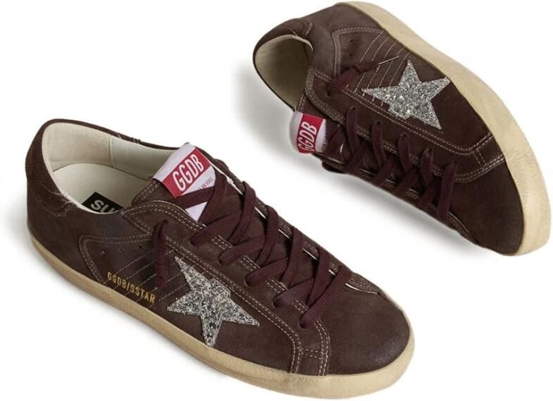 Golden Goose Bruin Leren Glitter Ster Sneakers - Foto 3