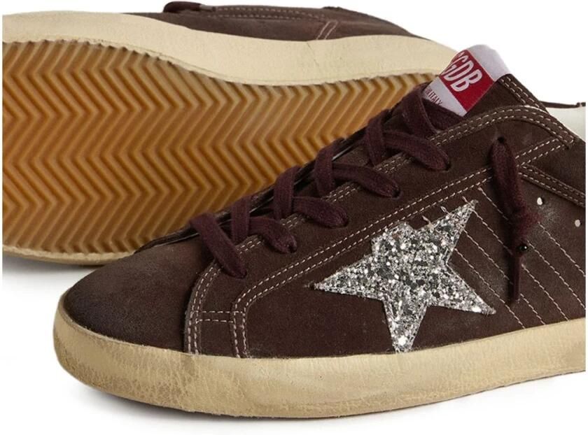 Golden Goose Bruin Leren Glitter Ster Sneakers - Foto 2