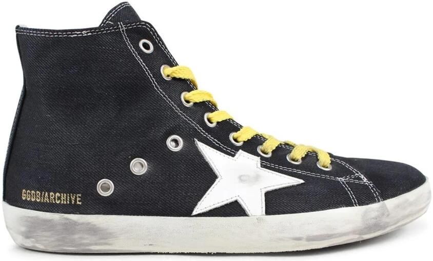Golden Goose Canvas High-Top Sneakers met Leren Ster - Foto 2