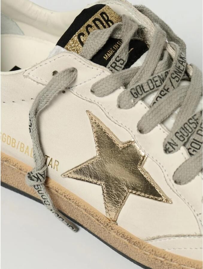 Golden Goose Gelamineerde ster en hiel van lederen bovenwerk White Dames