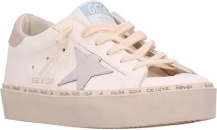 Golden Goose Low-Top Sneakers Hi Star White Silver Lillac in poeder roze